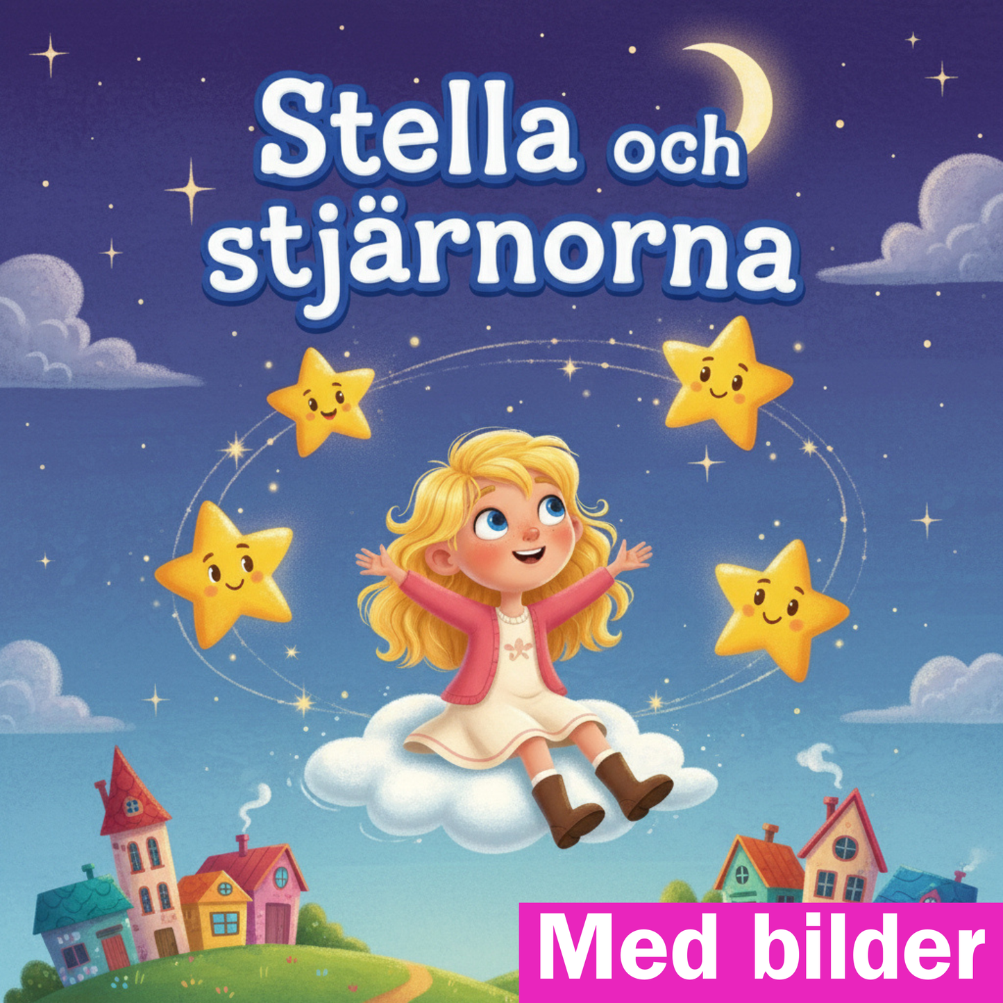 Stella och stjärnorna - med bilder och engelska