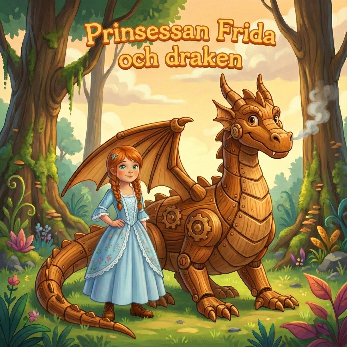 Prinsessan Frida och draken - med engelska