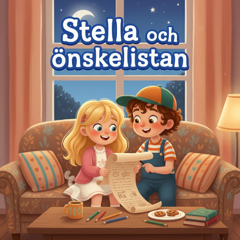 Stella och önskelistan - med engelska
