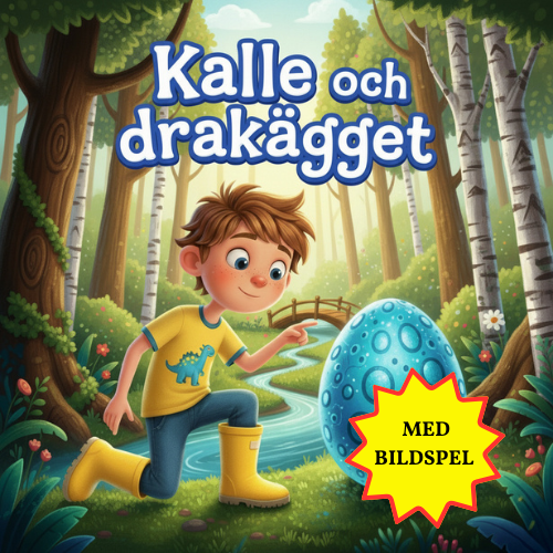 Kalle och drakägget - illustrerad ljudbok