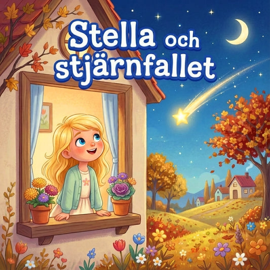 Stella och stjärnfallet - med engelska